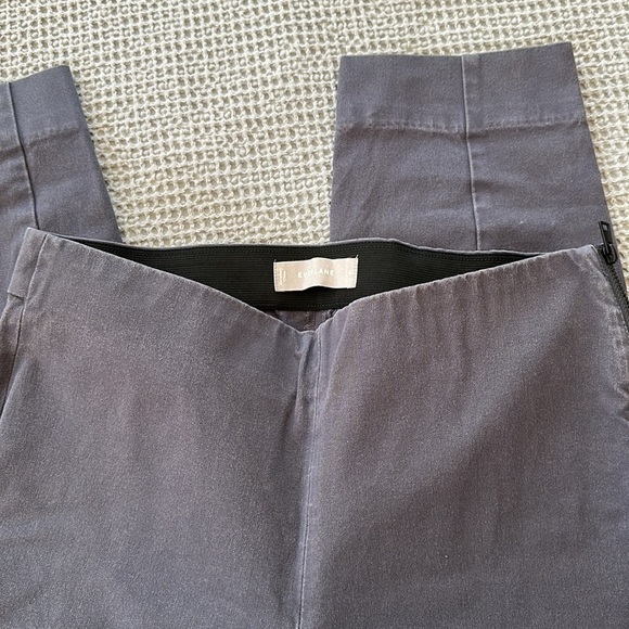 EverlaneThe Side Zip Cotton Stretch Pants Grey- 8 - Picture 8 of 10